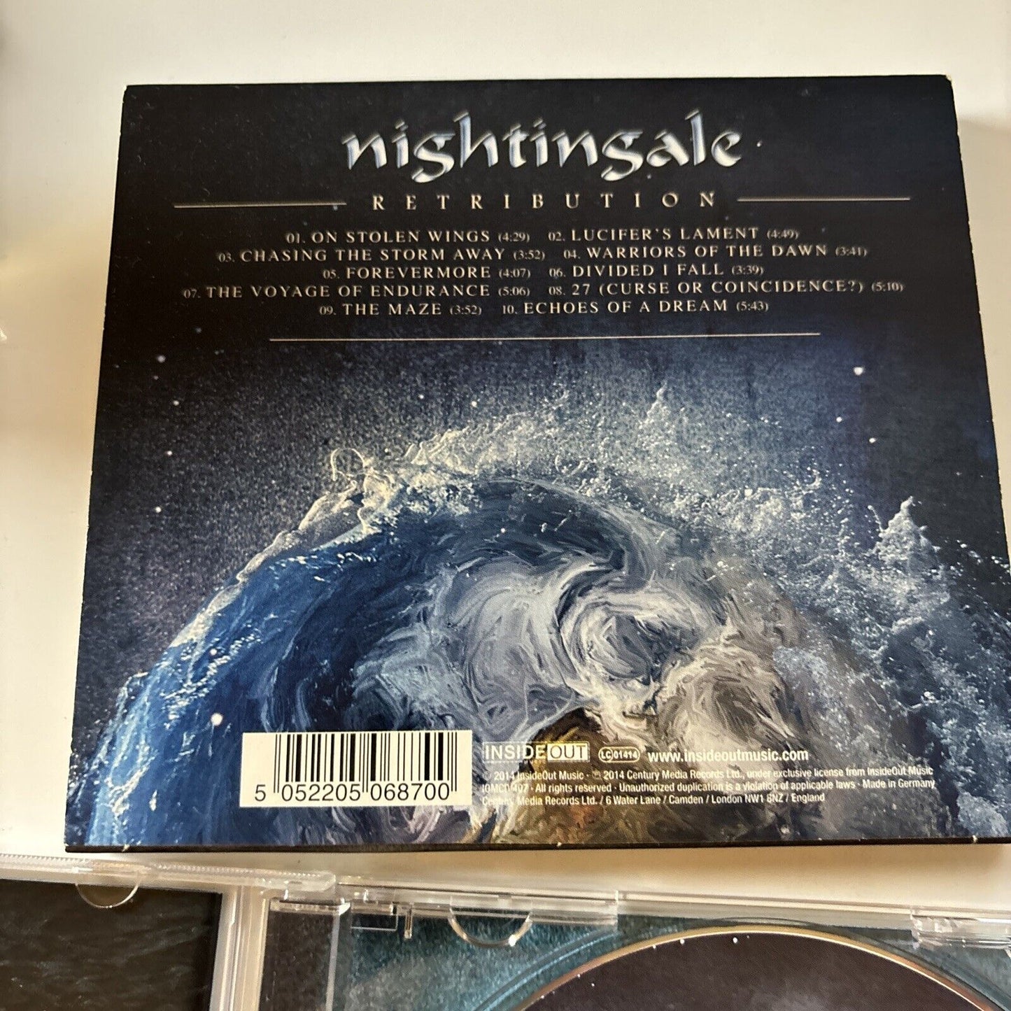 Nightingale - Retribution (CD, 2014) 0506872
