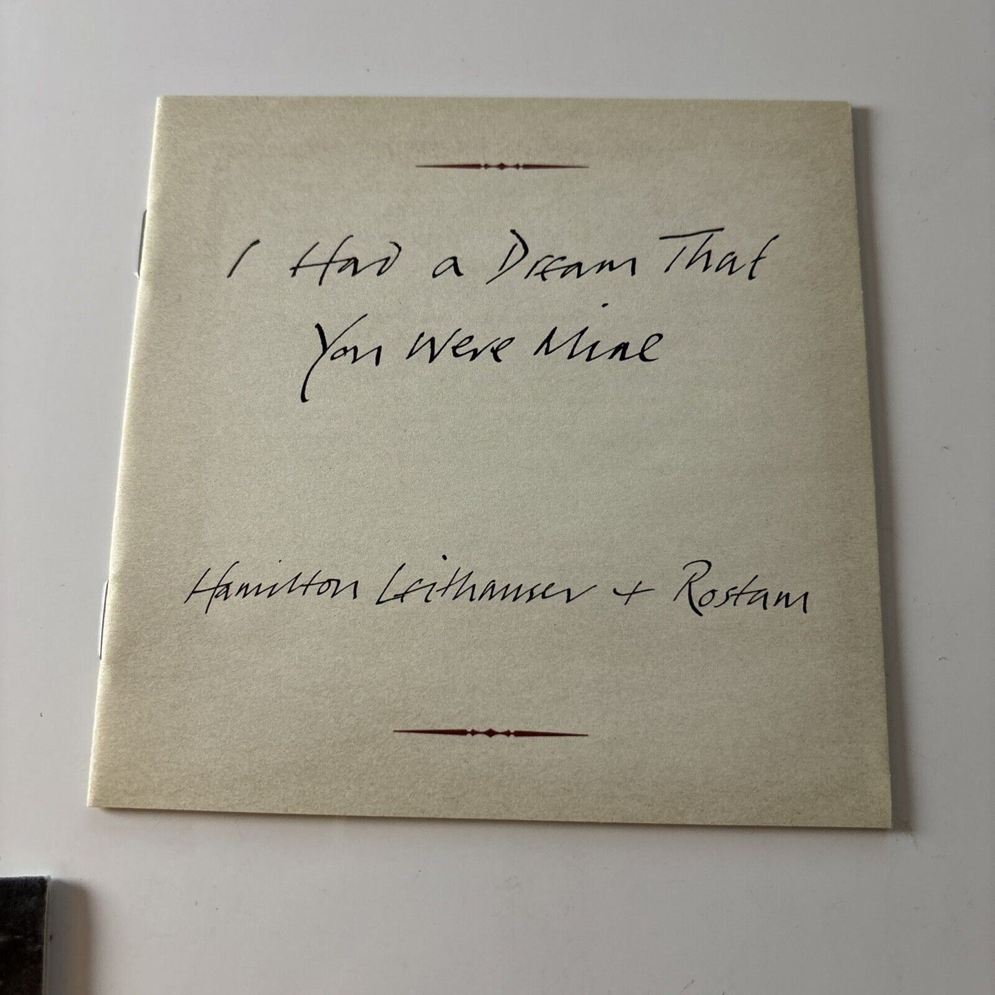 Hamilton Leithauser / Rostam - I Had a Dream That You Were Mine (CD, 2016)