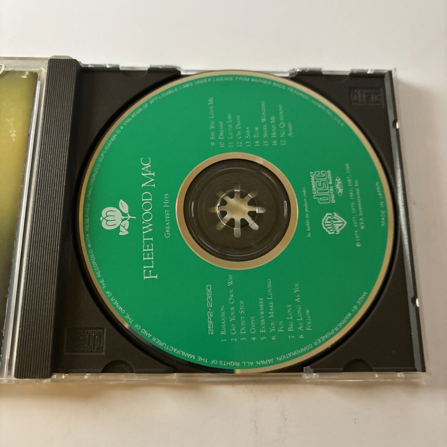 Fleetwood Mac - Greatest Hits (CD, 1988) 25p2-2390 Japan
