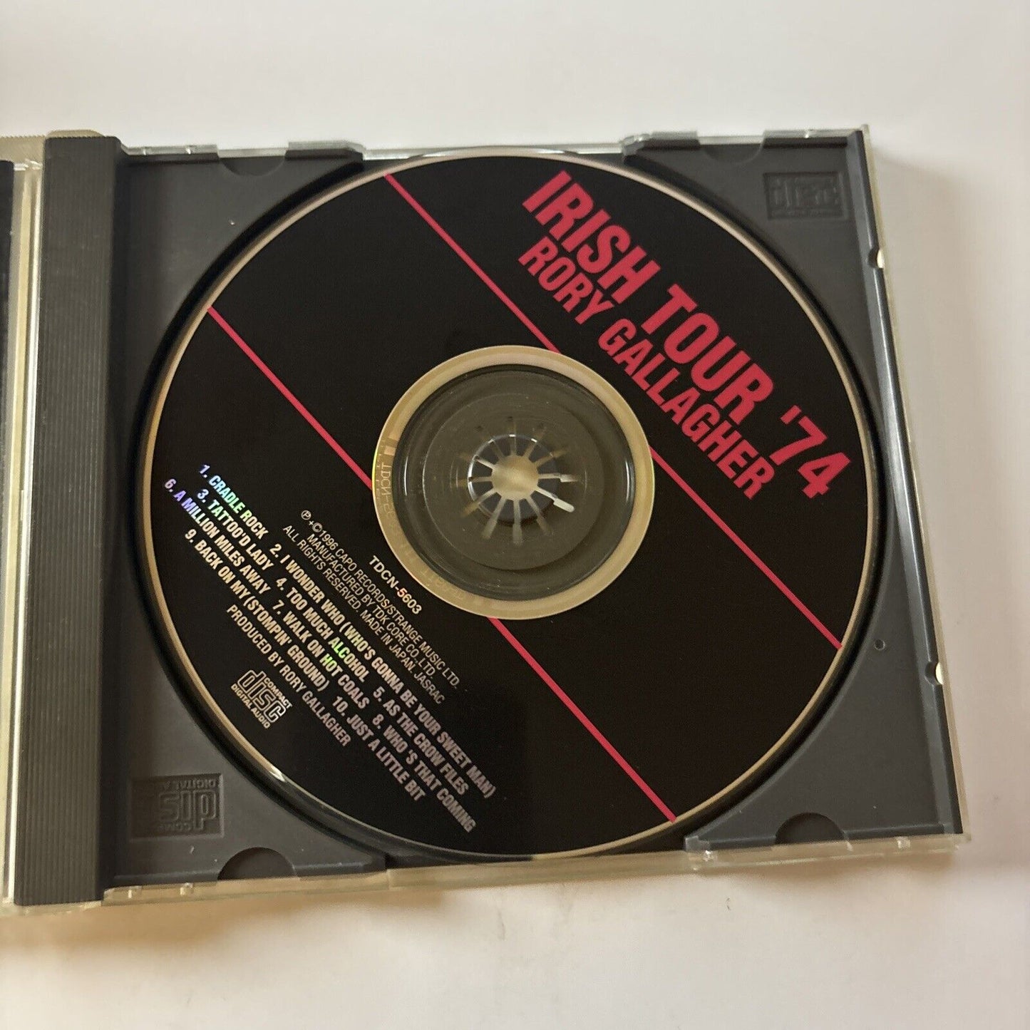 Rory Gallagher - Irish Tour '74 (CD, 1996) Japan Tdcn-5603