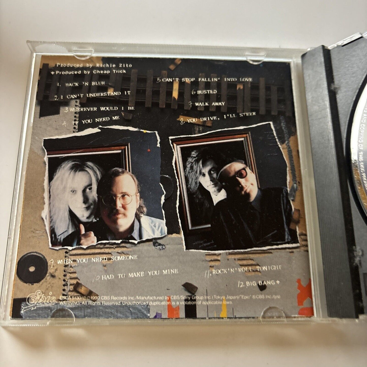 Cheap Trick - Busted (CD, 1990) Japan Esca-5130