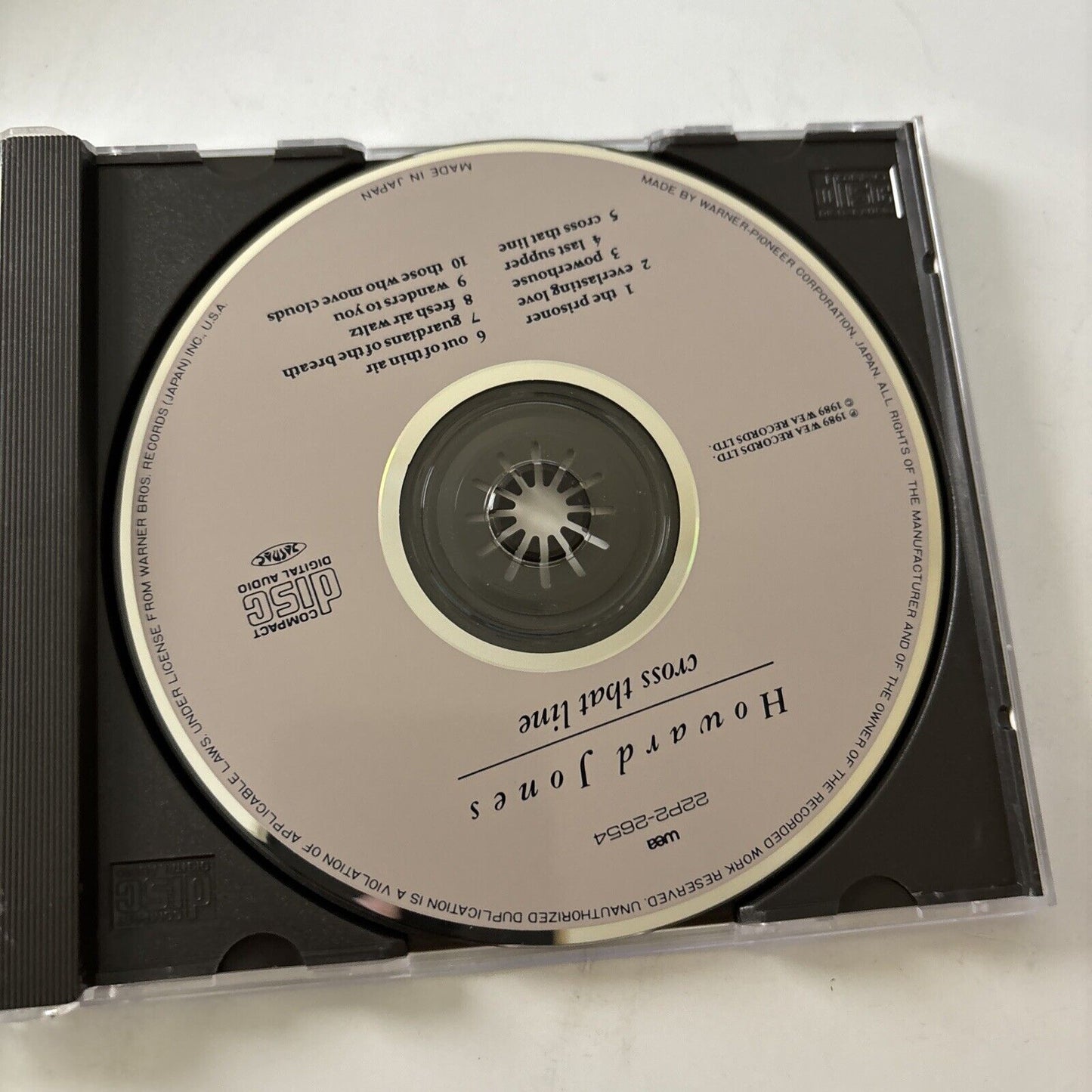 Howard Jones - Cross That Line (CD, 1989) Japan 22p2-2654