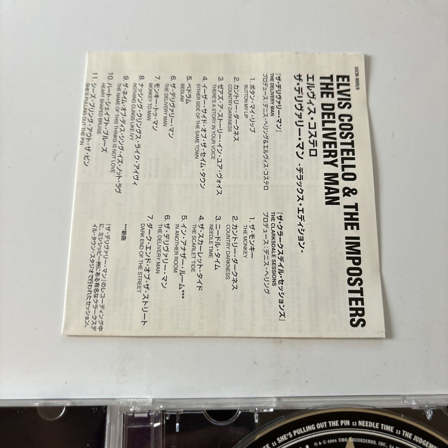 Elvis Costello & The Imposters - The Delivery Man (CD, 2004) Japan Uicm-9005