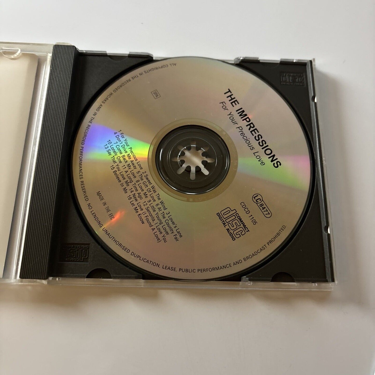 The Impressions - For Your Precious Love (CD, 1999) Cdcd-1105