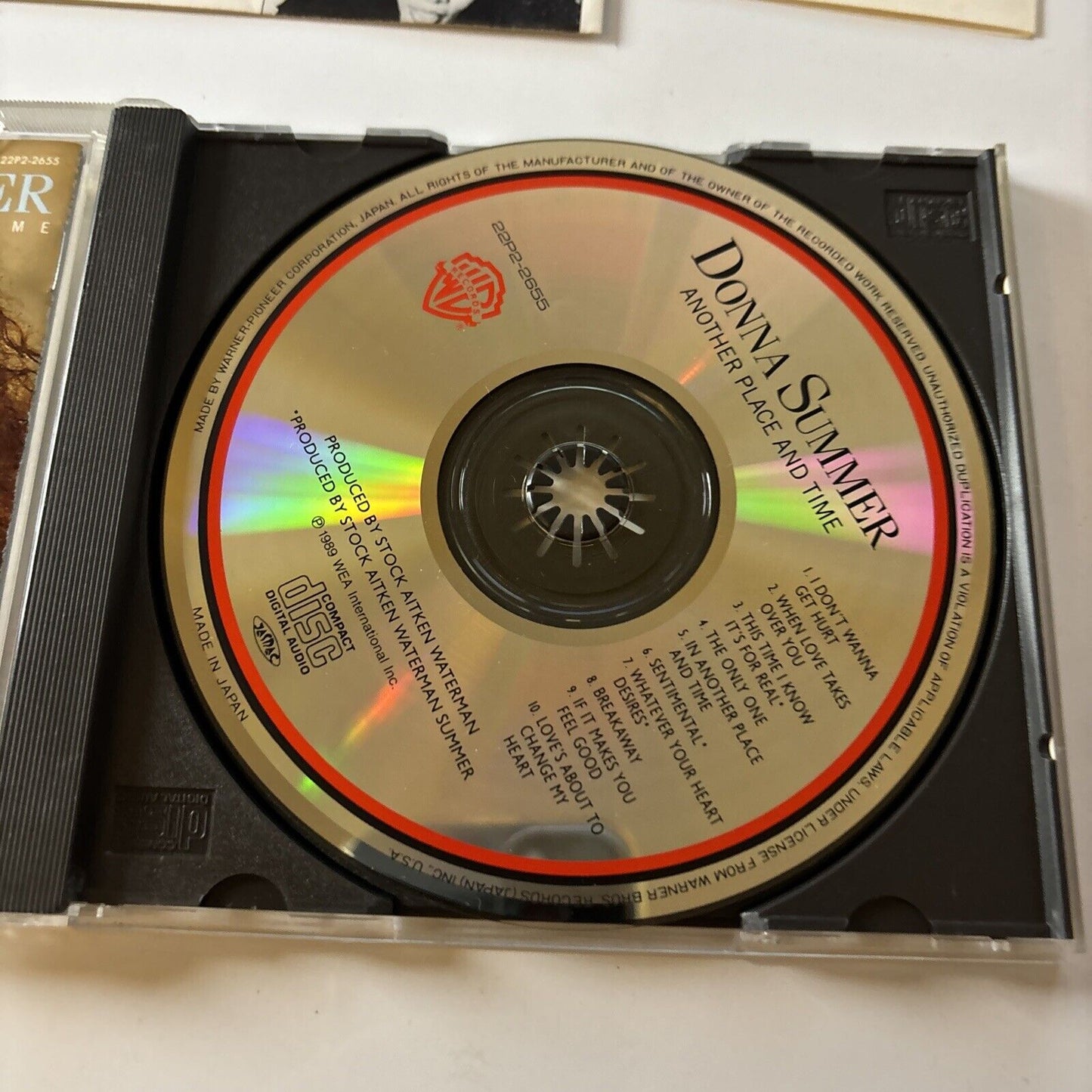 Donna Summers - Another Place And Time (CD, 1989) Japan 22p2-2655