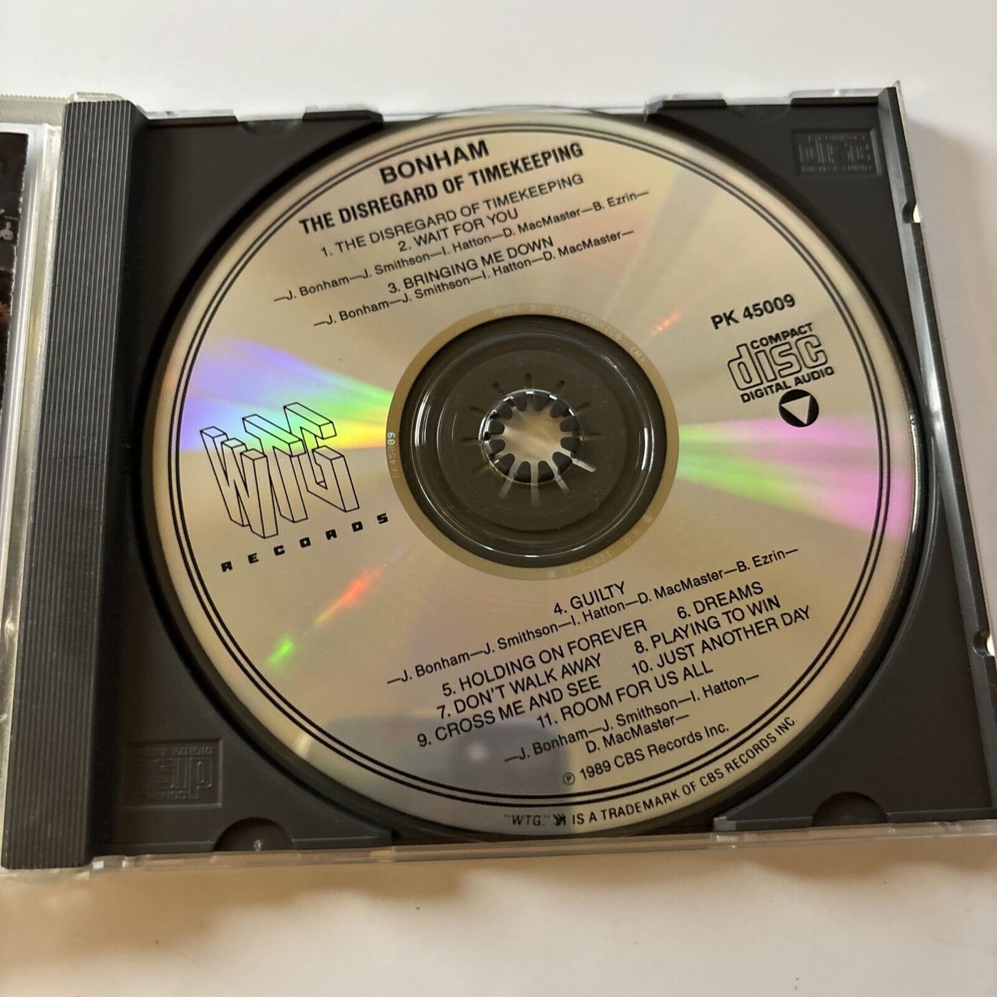 Bonham - Disregard of Timekeeping (CD, 1989) Pk-45009