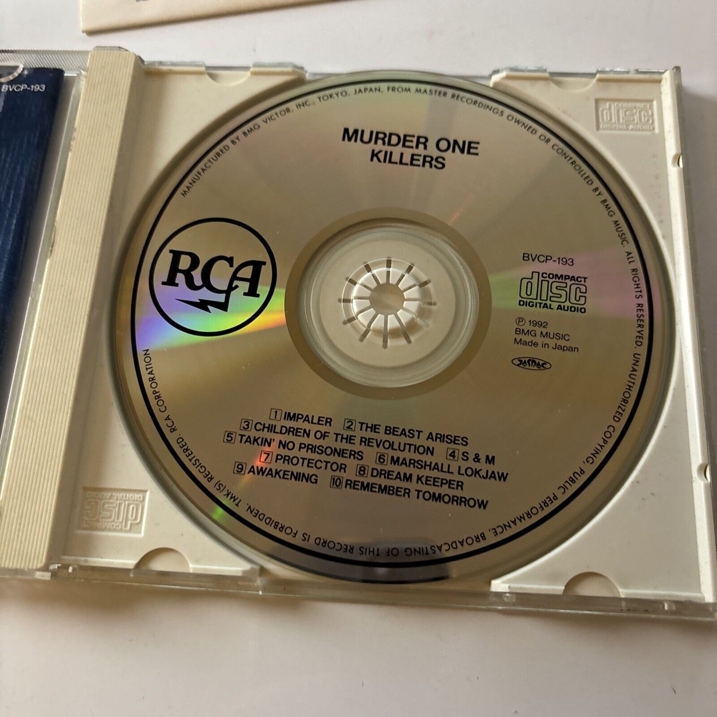 Killers - Murder One (CD, 1992) Japan Bvcp-193