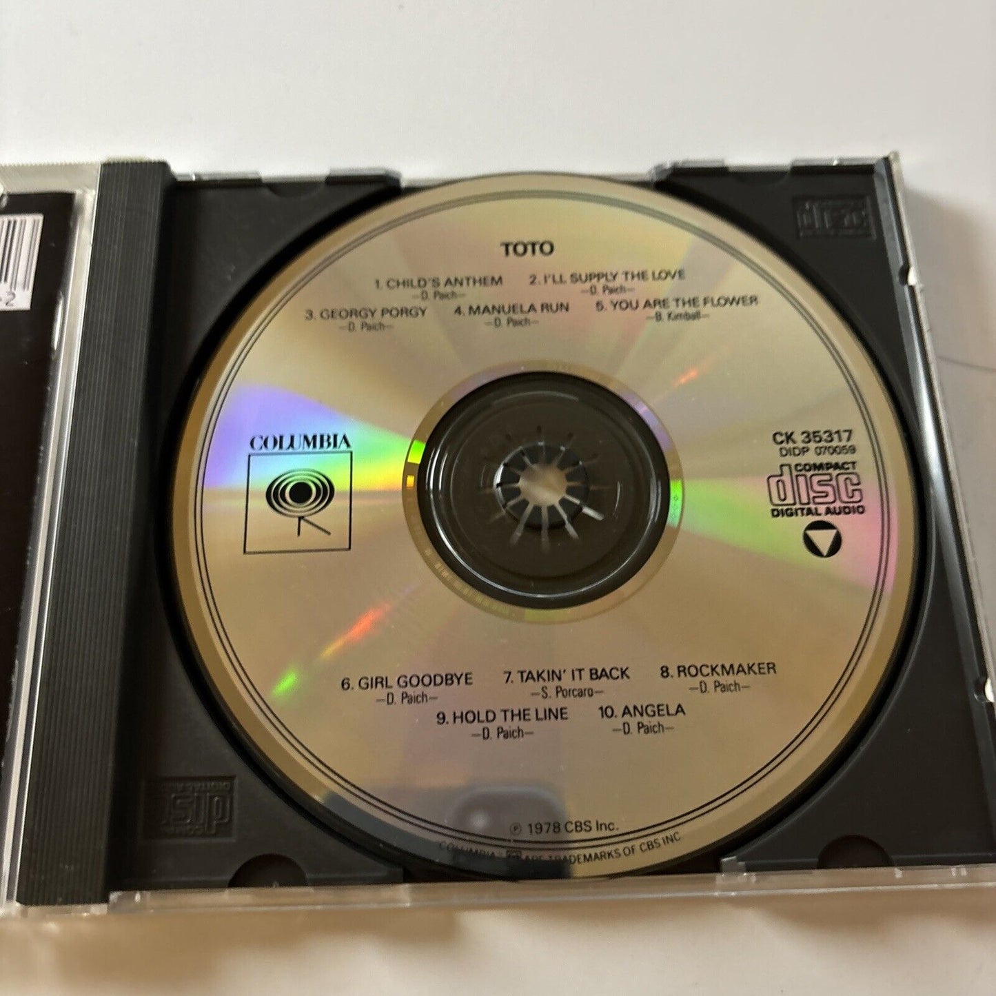 Toto by Toto (CD, 1990) Ck-35317