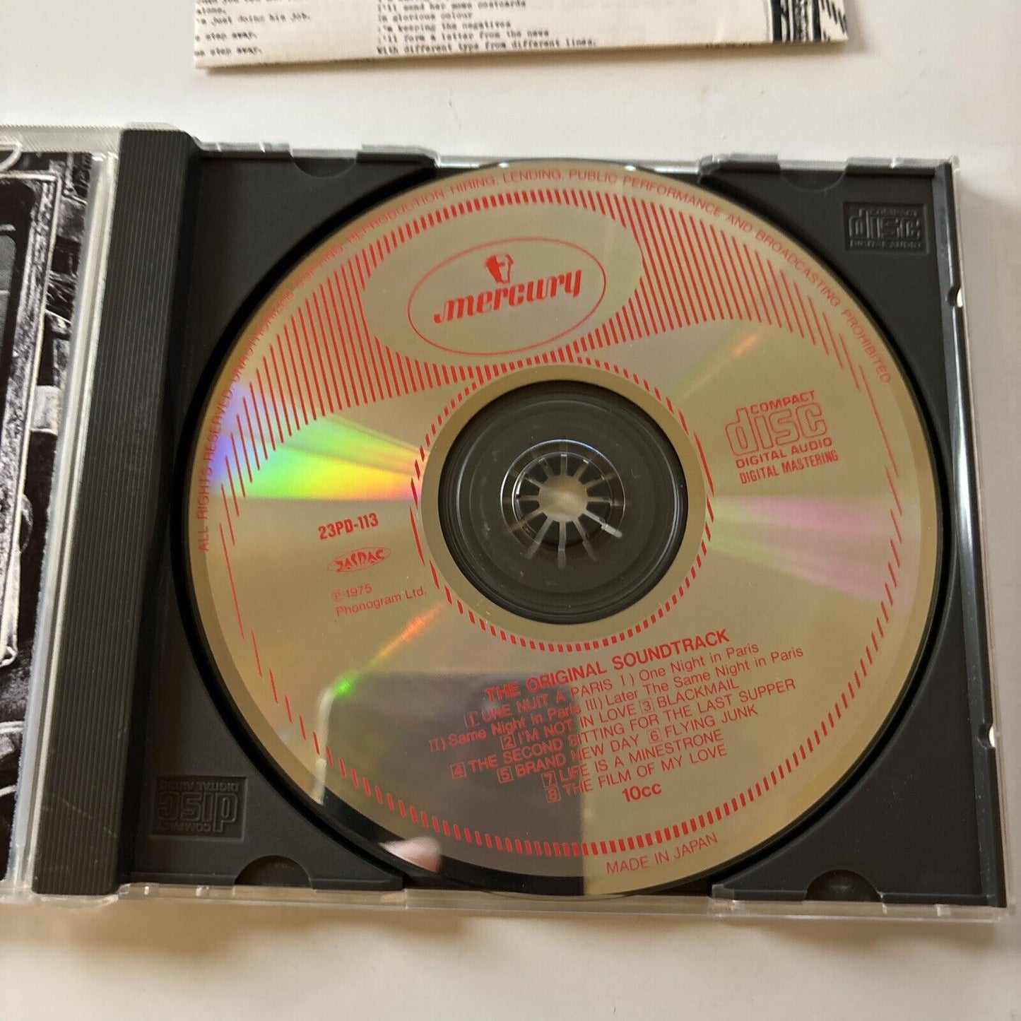 10cc - The Original Soundtrack (CD, 1975) Japan 23pd-113