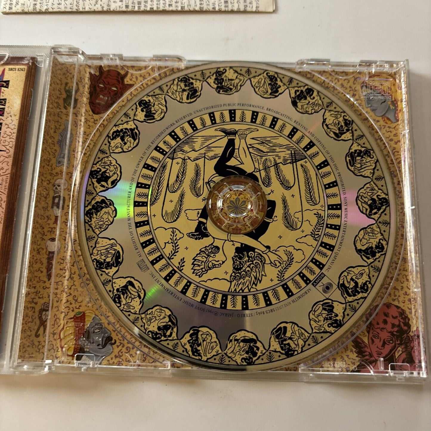 Aerosmith - Nine Lives - Japanese Bonus Tracks (CD, 1997) Japan Srcs-8263