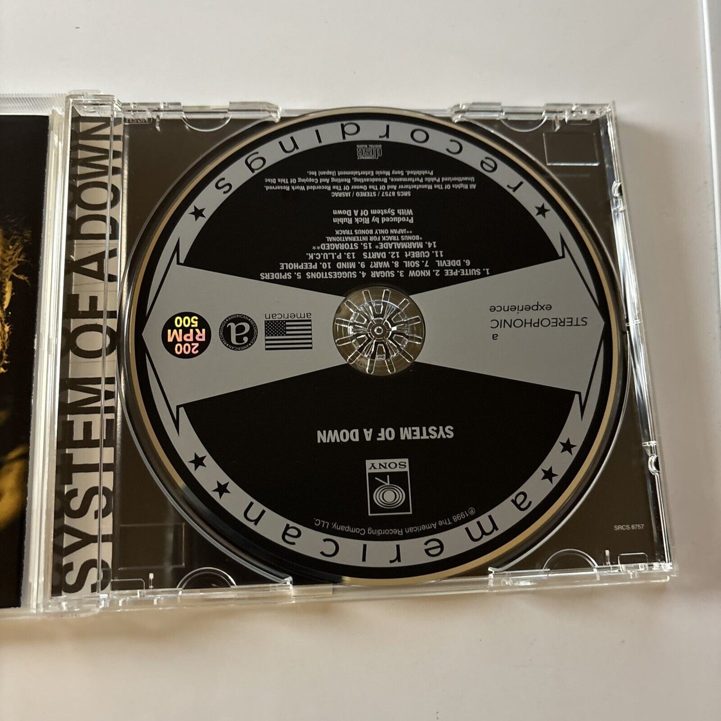 System of a Down by System of a Down (CD, 1998) Obi Japan Srcs-8757