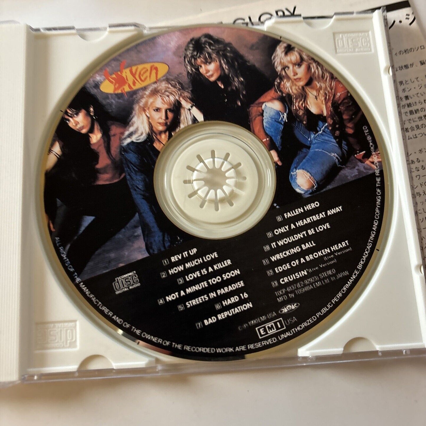 Jon Bon Jovi - Blaze Of Glory - With Stickers (CD, 1990) Japan Phcr-1013