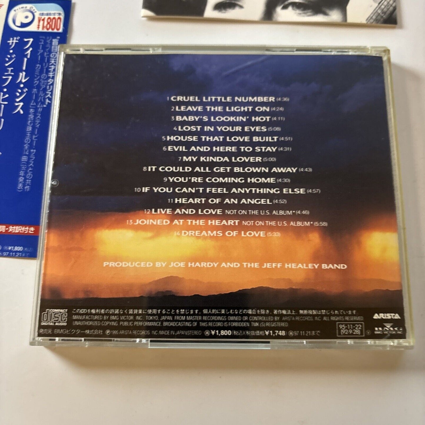 The Jeff Healey Band - Feel This (CD, 1995) Obi Japan Bvca-7340