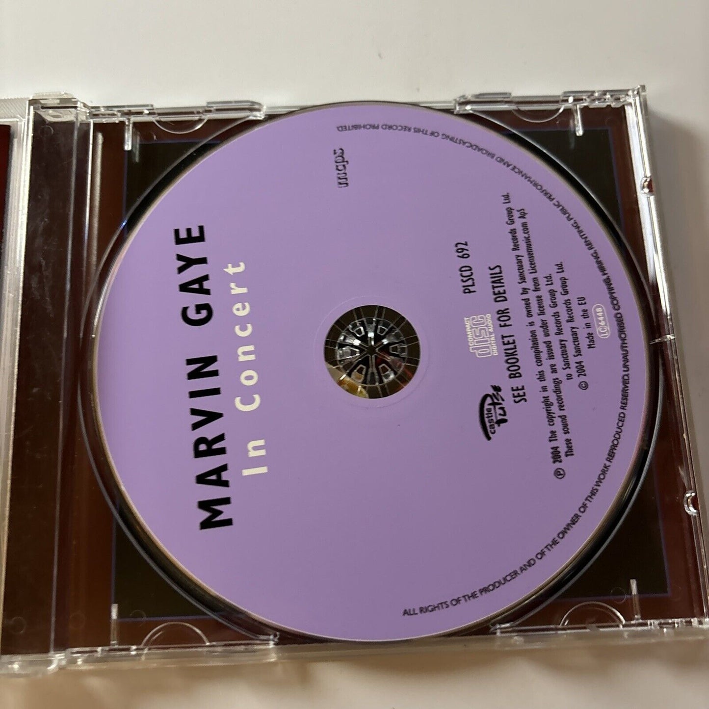 Marvin Gaye - Music Legends: Marvin Gaye in Concert (CD, 2004) Plscd-692