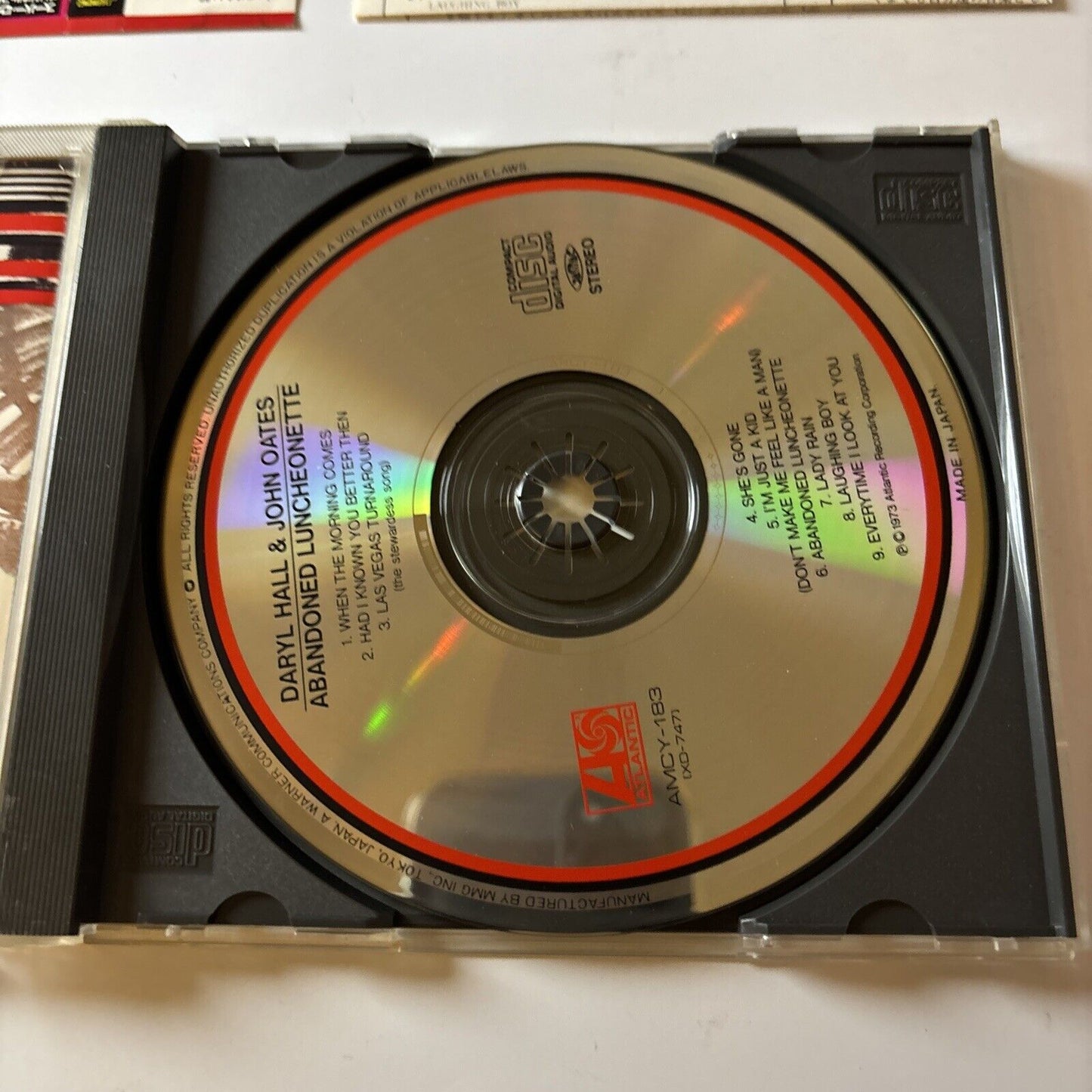 Daryl Hall & John Oates - Abandoned Luncheonette (CD, 1973) Obi Japan Amcy-183