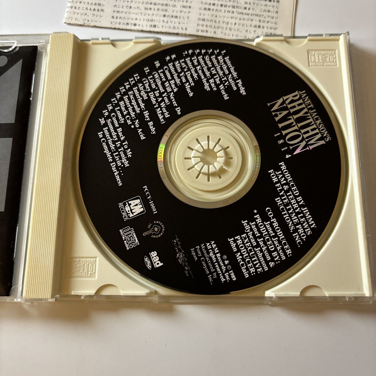 Janet Jackson - Rhythm Nation 1814 (CD, 1989) Japan Pccy-10001