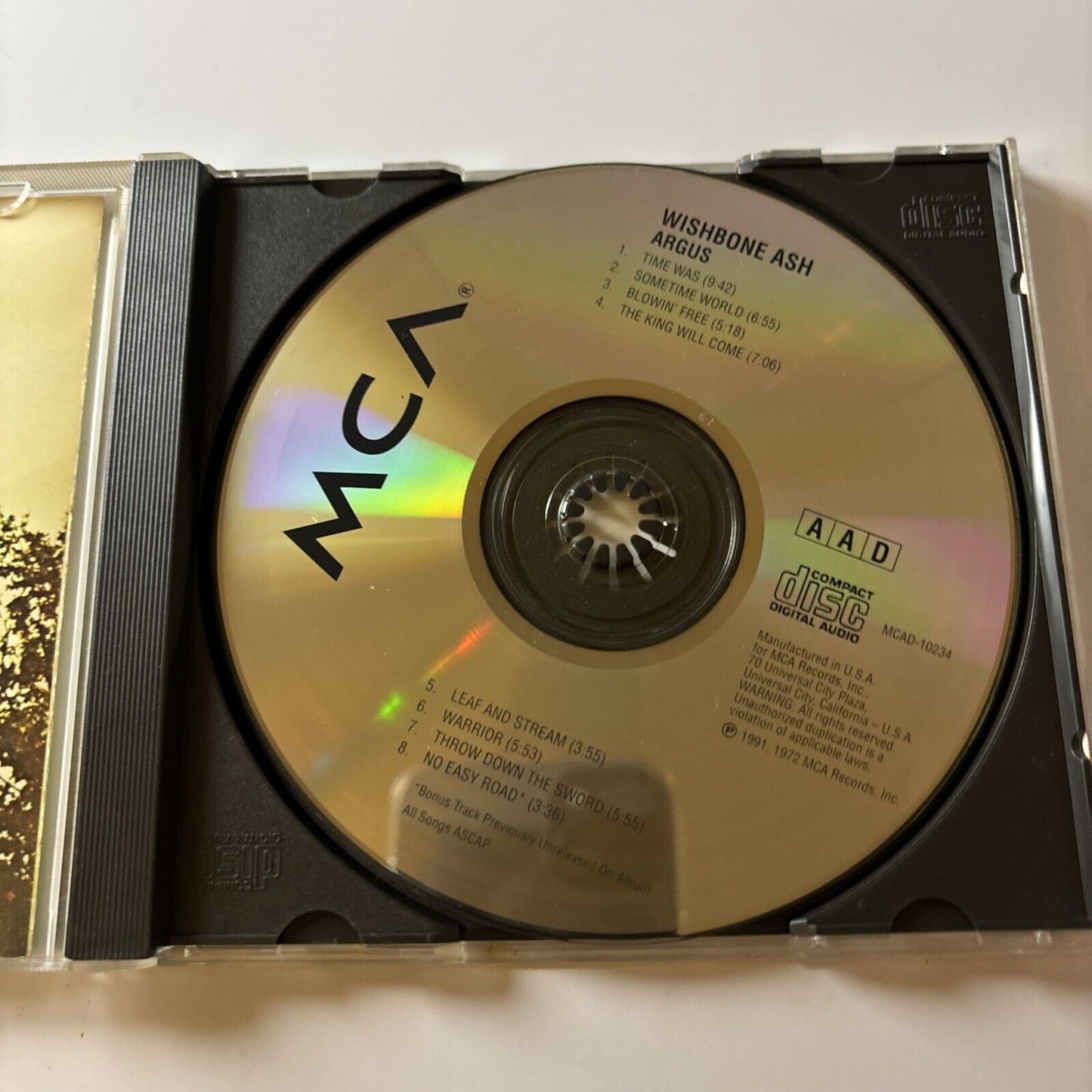 Argus by Wishbone Ash (CD, 1991) Mcad-10234