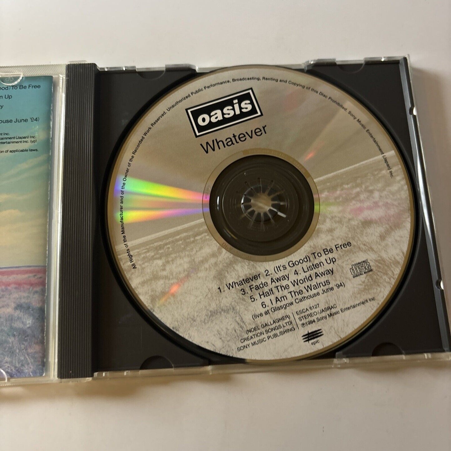 Oasis - Whatever (CD, 1994) Japan Esca-6127