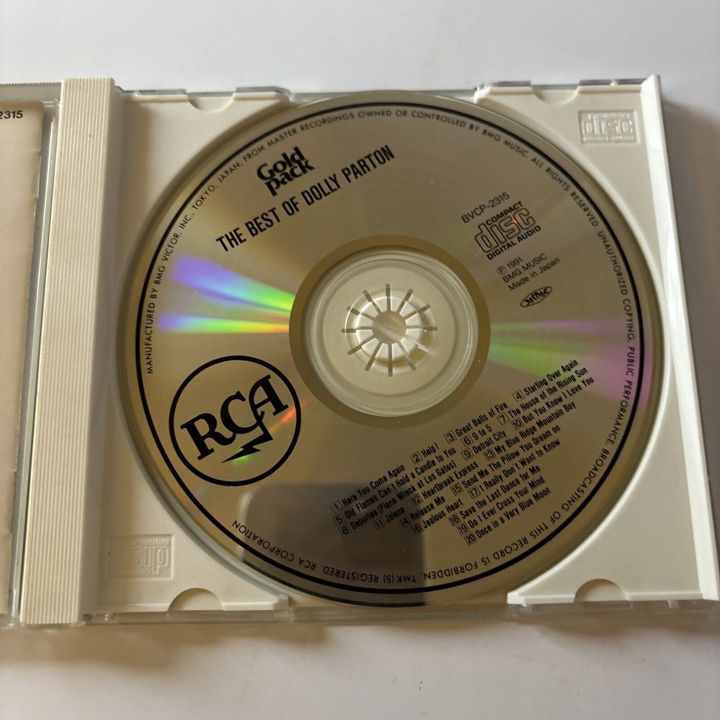Dolly Parton - The Best of Dolly Parton (CD, 1991) Japan Obi Bvcp-2315
