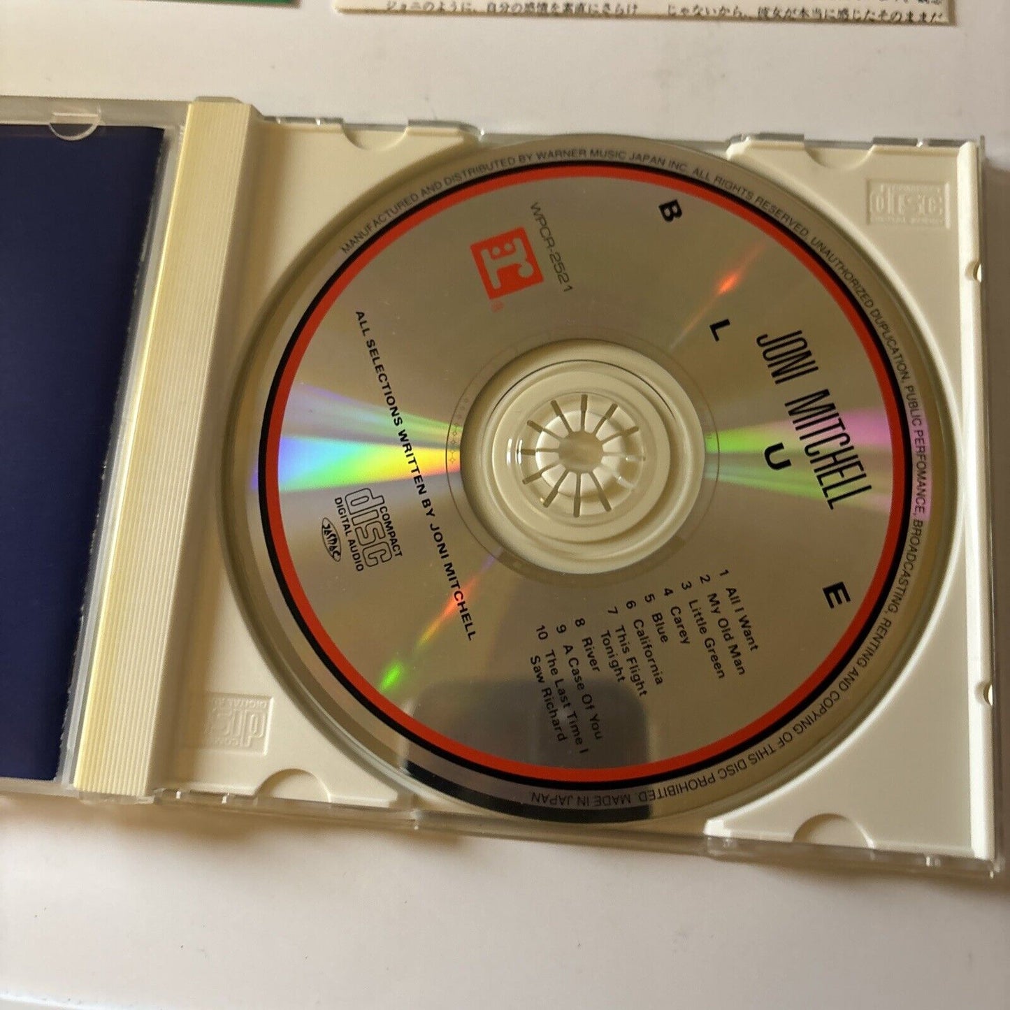 Joni Mitchell - Blue (CD, 1971) Japan Obi Wpcr-2521