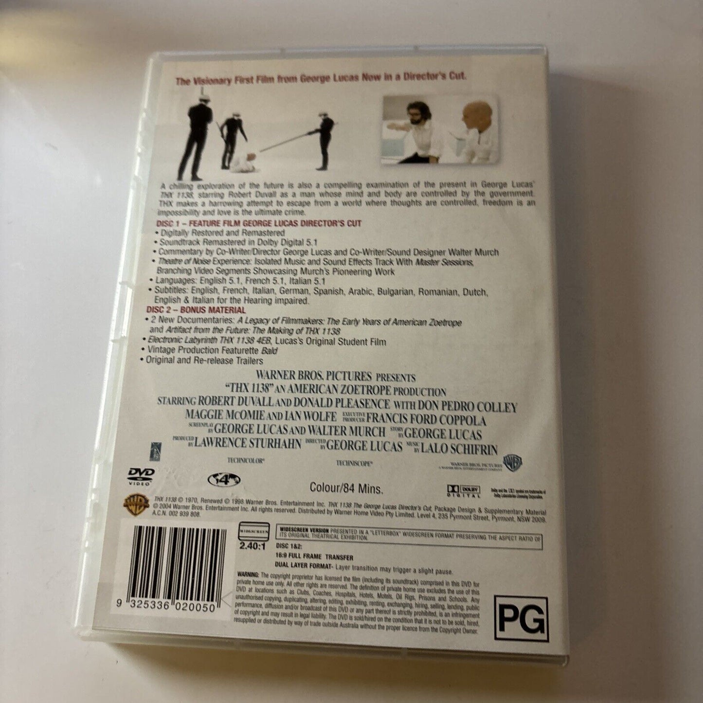 THX 1138 - Director's Cut (DVD, 1971) Robert Duvall NEW Region 4