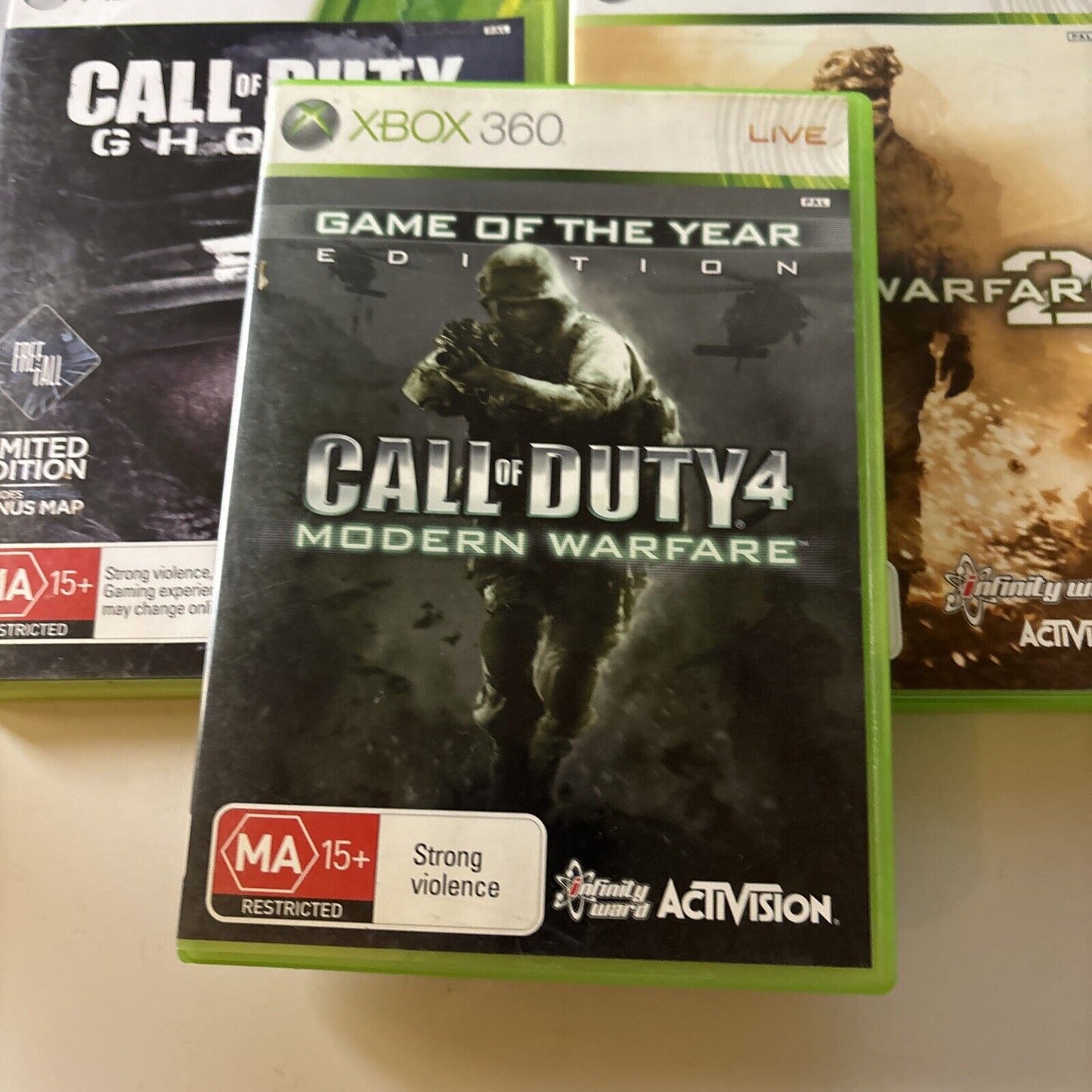 Call Of Duty: 4 Modern Warfare / Ghosts / Modern Warfare 2 Xbox 360 PAL