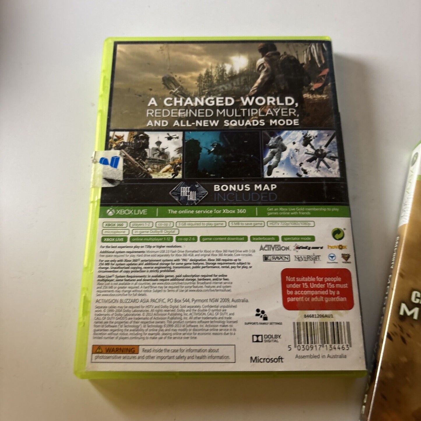 Call Of Duty: 4 Modern Warfare / Ghosts / Modern Warfare 2 Xbox 360 PAL
