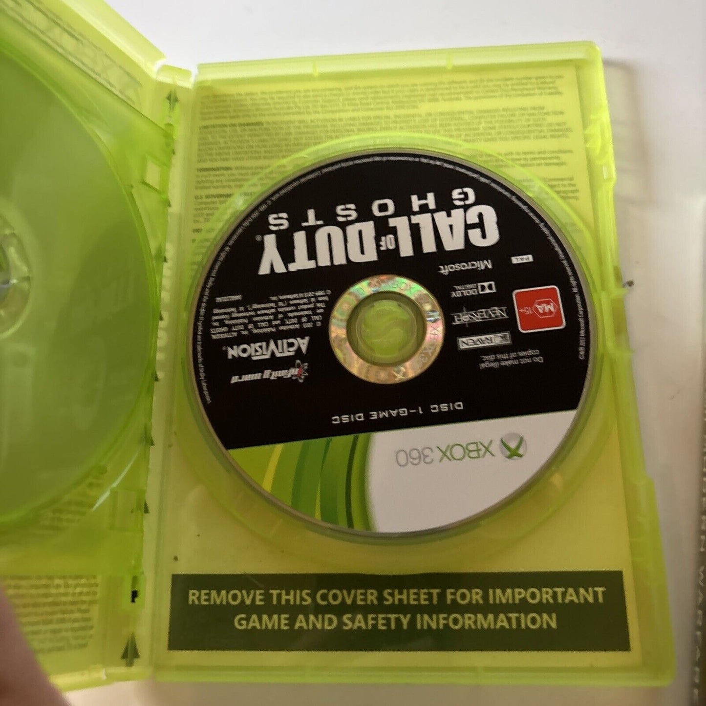 Call Of Duty: 4 Modern Warfare / Ghosts / Modern Warfare 2 Xbox 360 PAL