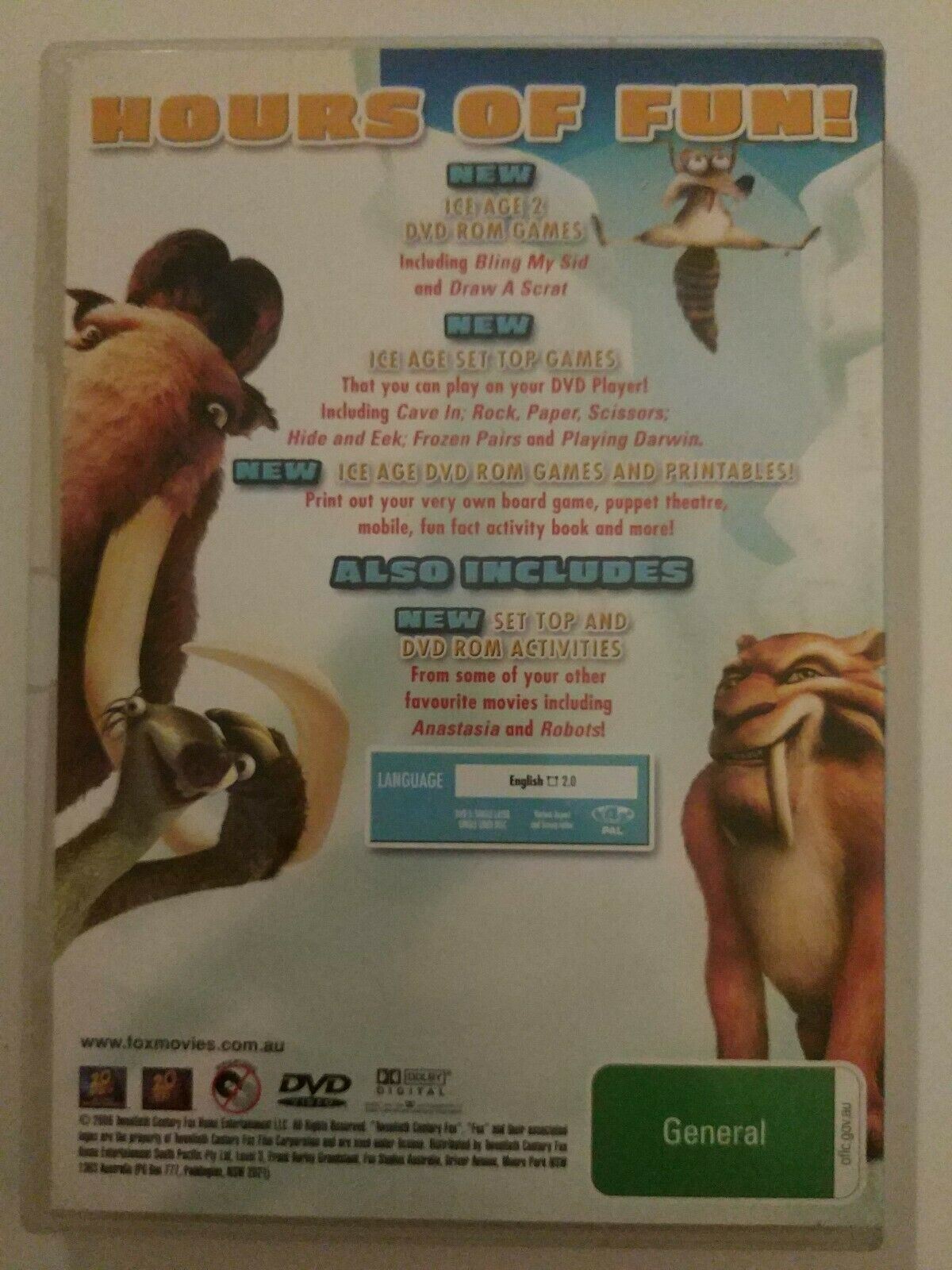 Ice Age And Friends Activity Disc DVD