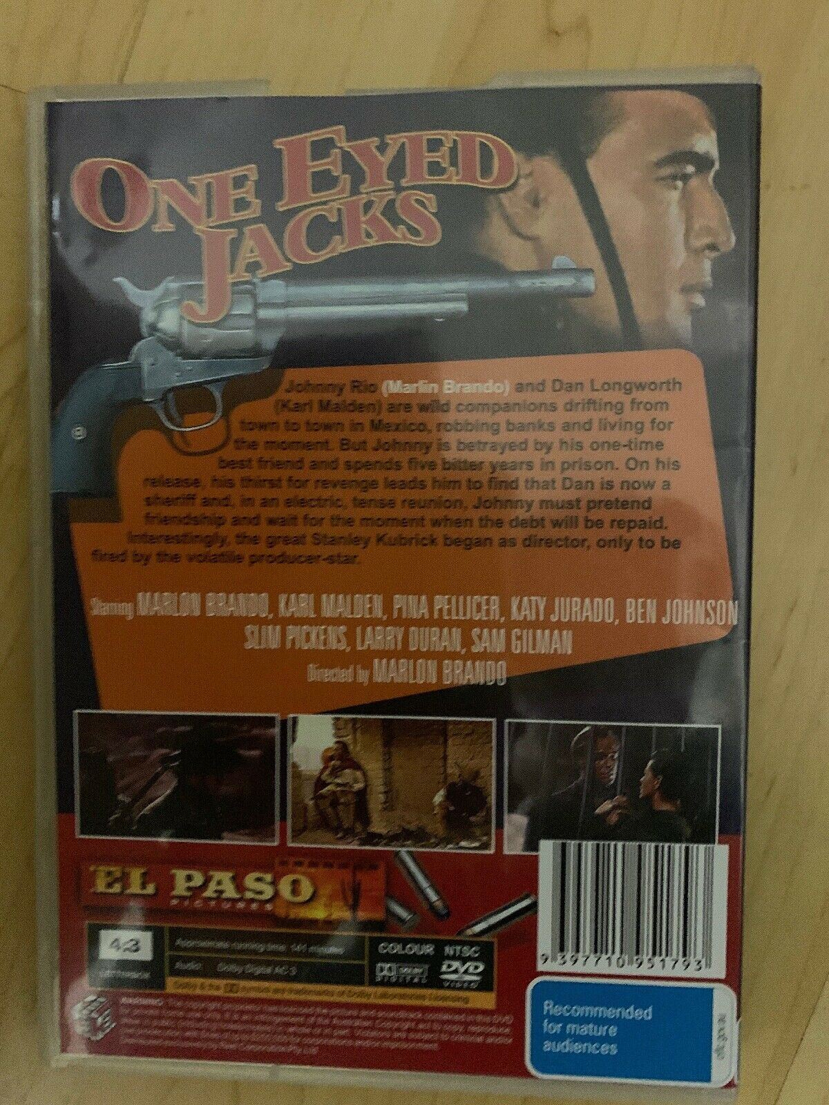 One Eyed Jacks DVD Featuring Director Marlon Brando