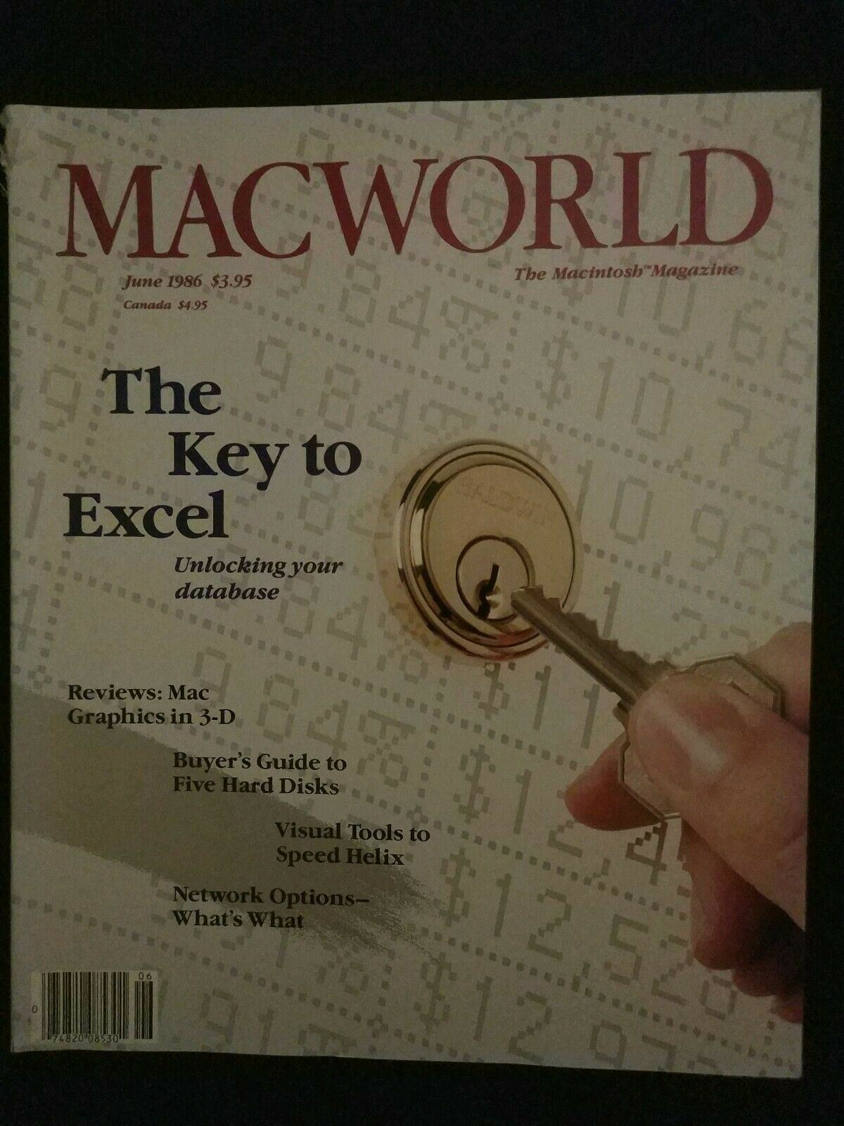 Macworld Magazine June 1986 Vintage Apple Macintosh magazine: Mac graphics in 3D