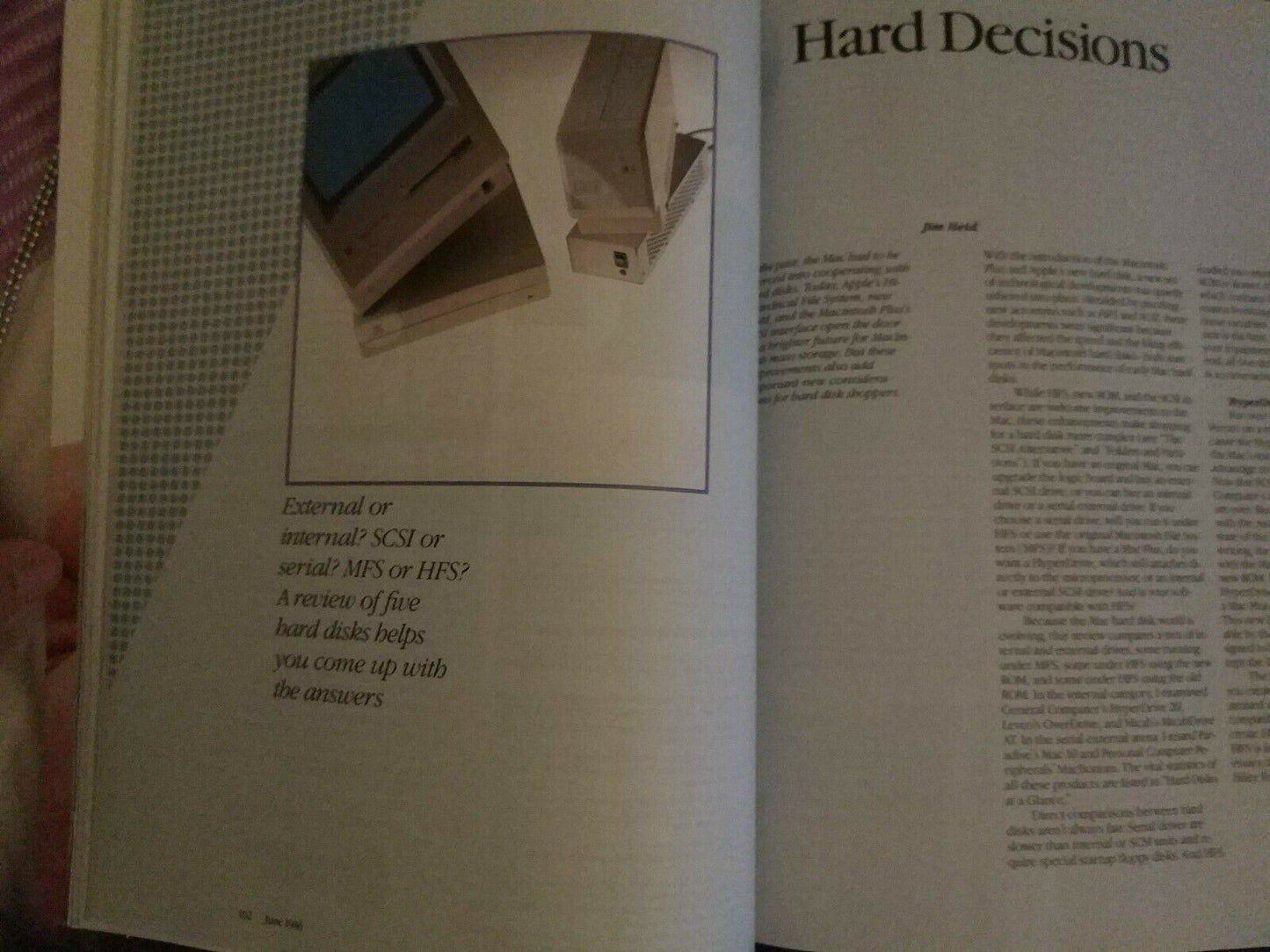 Macworld Magazine June 1986 Vintage Apple Macintosh magazine: Mac graphics in 3D