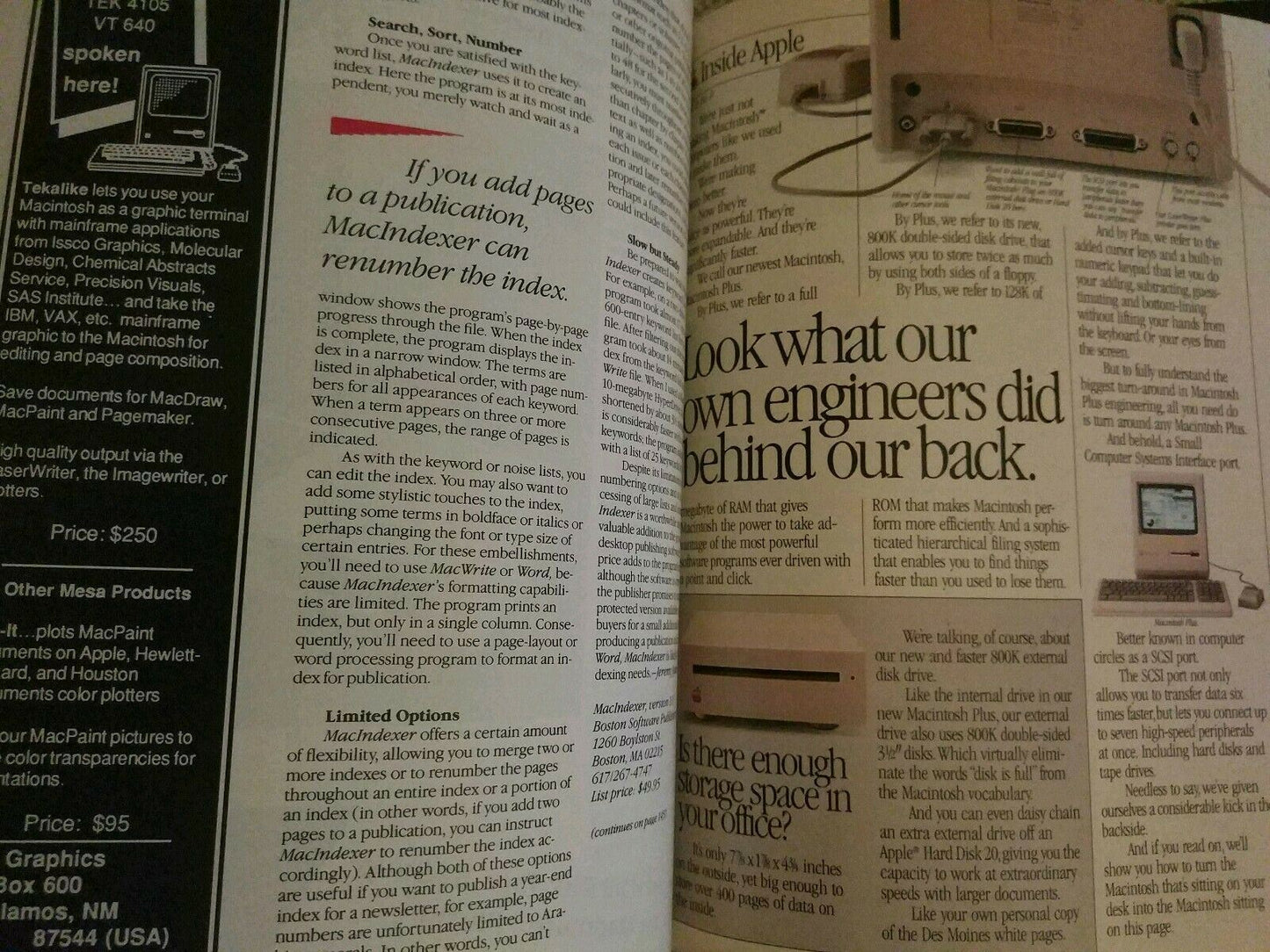 Macworld Magazine June 1986 Vintage Apple Macintosh magazine: Mac graphics in 3D
