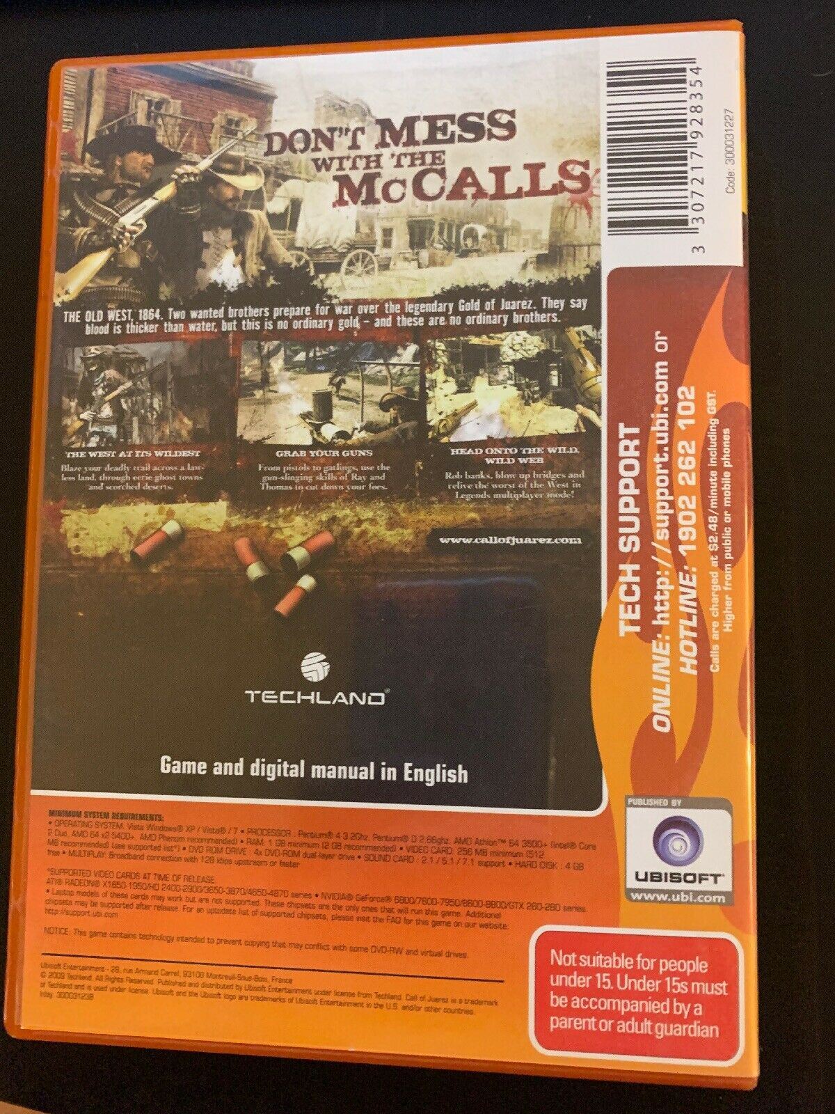 Call Of Juarez Bound In Blood PC (2009) DVD-ROM Ubisoft