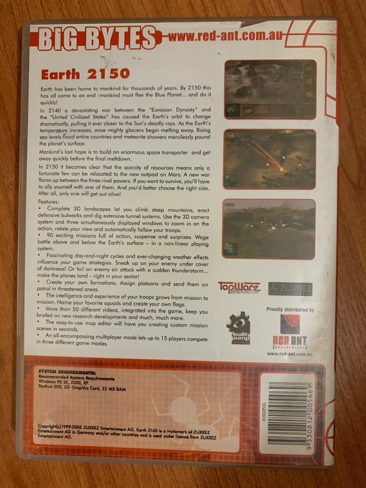 Earth 2150 Escape From The Blue Planet PC CDROM (2005)