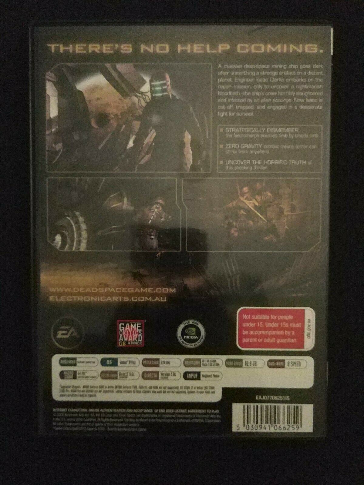 Dead Space PC DVD Horror Shooter Game