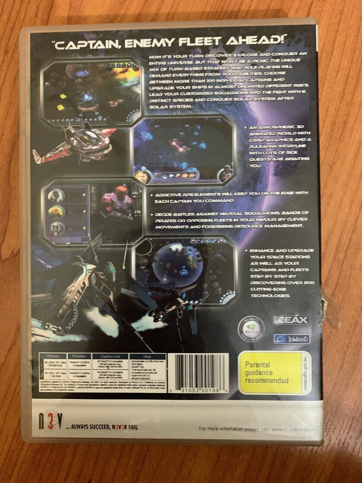Spaceforce Captains PC DVD GAME With Manual (Complete) Strategy Game