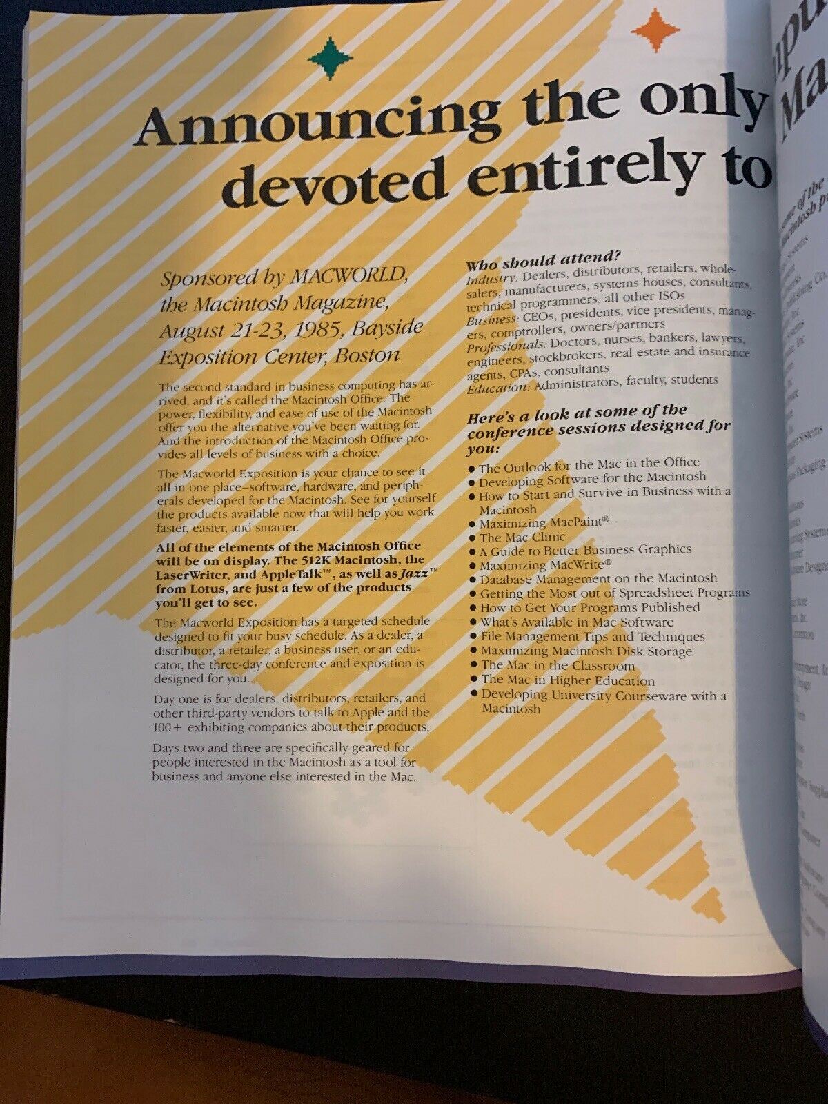Macworld August 1985 The Macintosh Magazine The Extra Punch: Vintage Apple Comp.