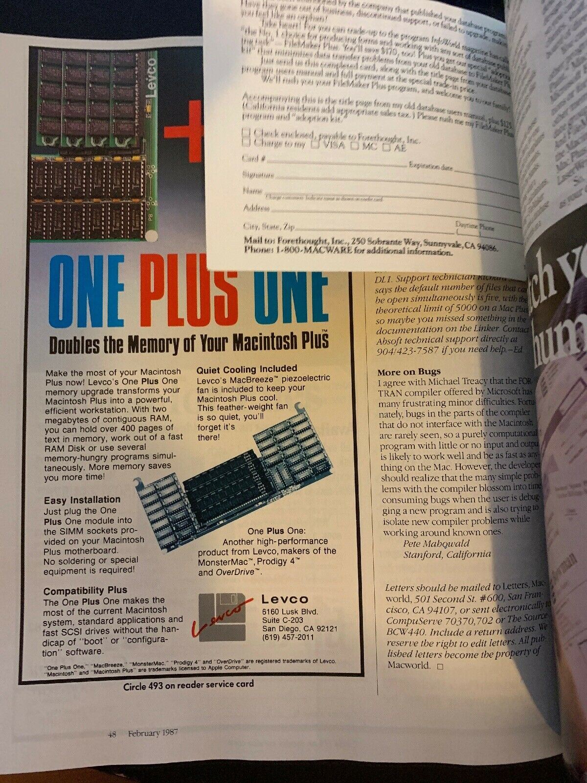 Macworld February 1987 The Macintosh Magazine Laser Fonts Special - Vintage Rare