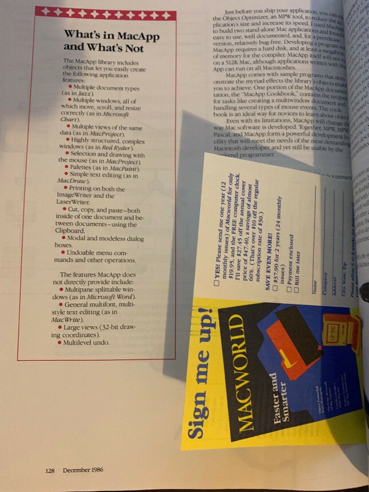 Macworld December 1986 The Macintosh Magazine Word Processors Ten Of The Best