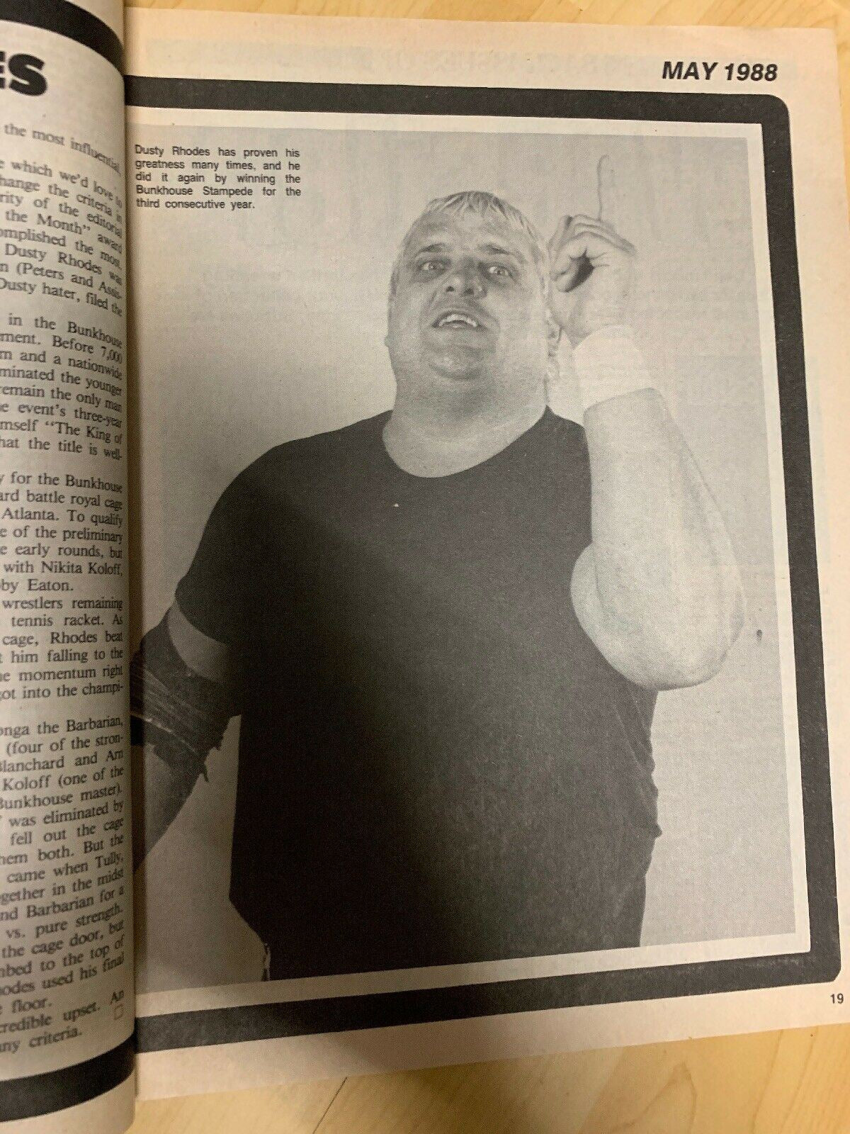 Sports Review Wrestling May 1988 Magazine Road Warrior Hulk