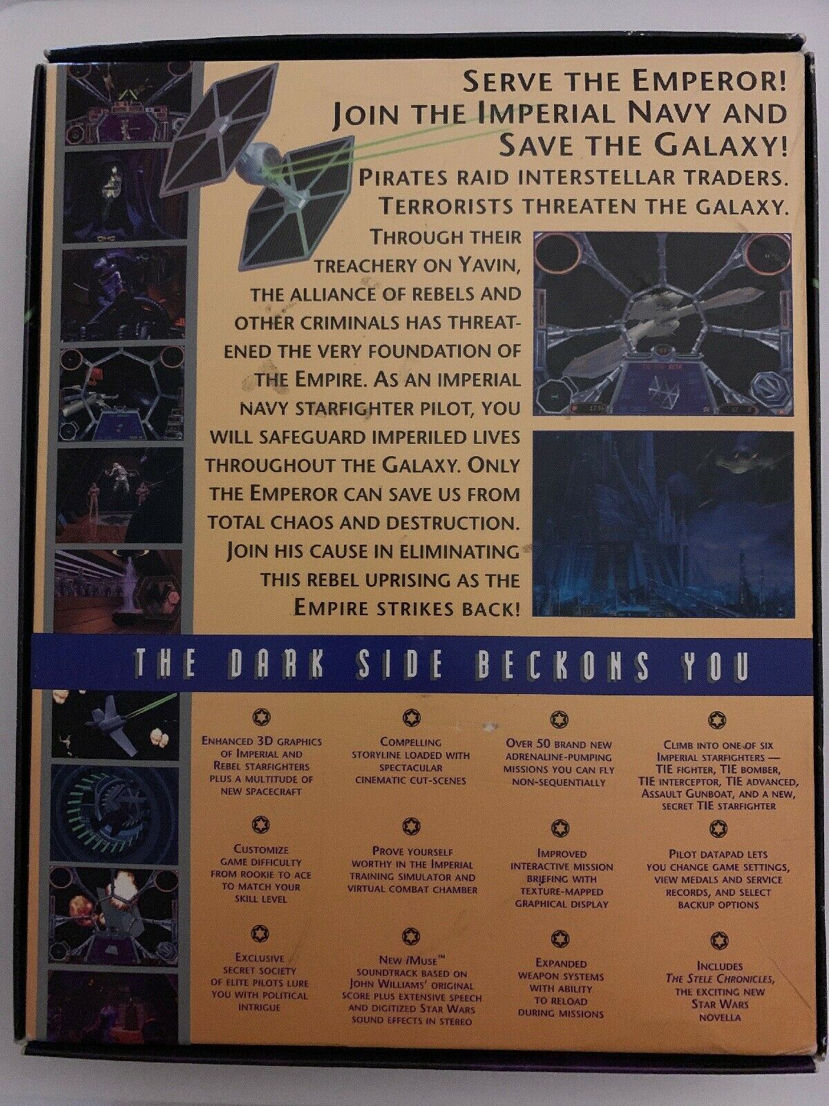 Star Wars: TIE Fighter - PC Game Complete Box 3.5'' Floppy Disc
