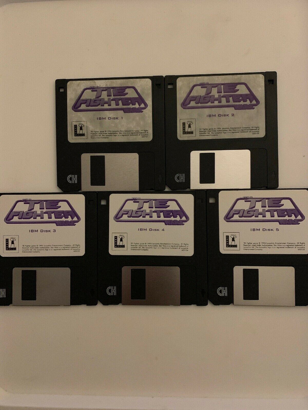 Star Wars: TIE Fighter - PC Game Complete Box 3.5'' Floppy Disc