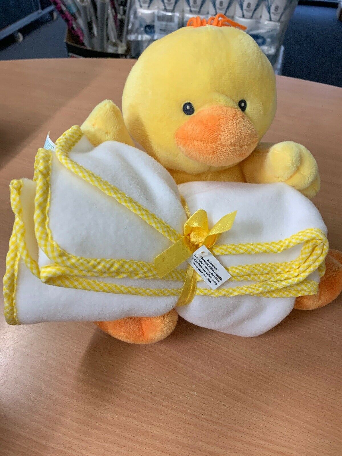 Russ Sunshine Yellow Duck With Towel/Blanket 34619
