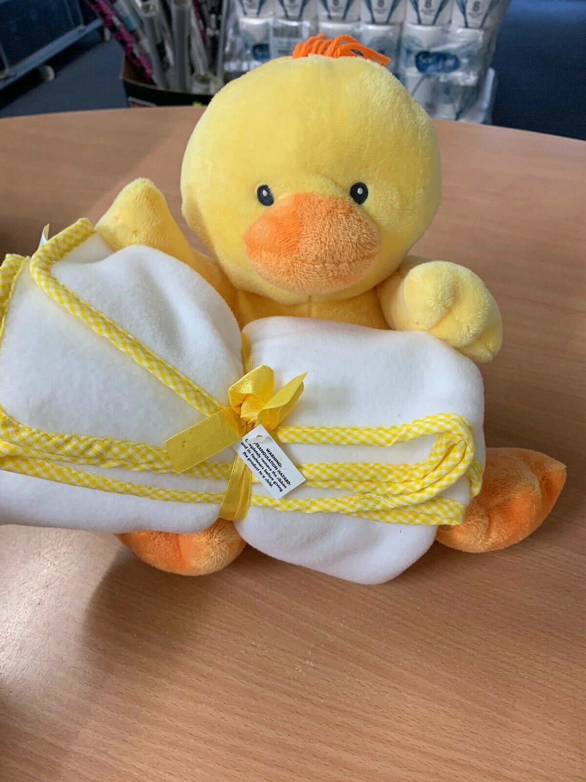 Russ Sunshine Yellow Duck With Towel/Blanket 34619