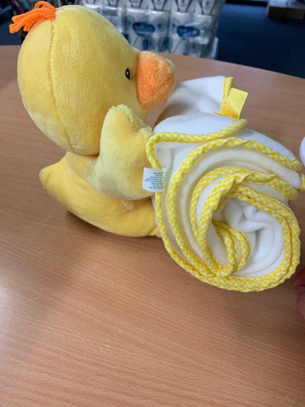 Russ Sunshine Yellow Duck With Towel/Blanket 34619