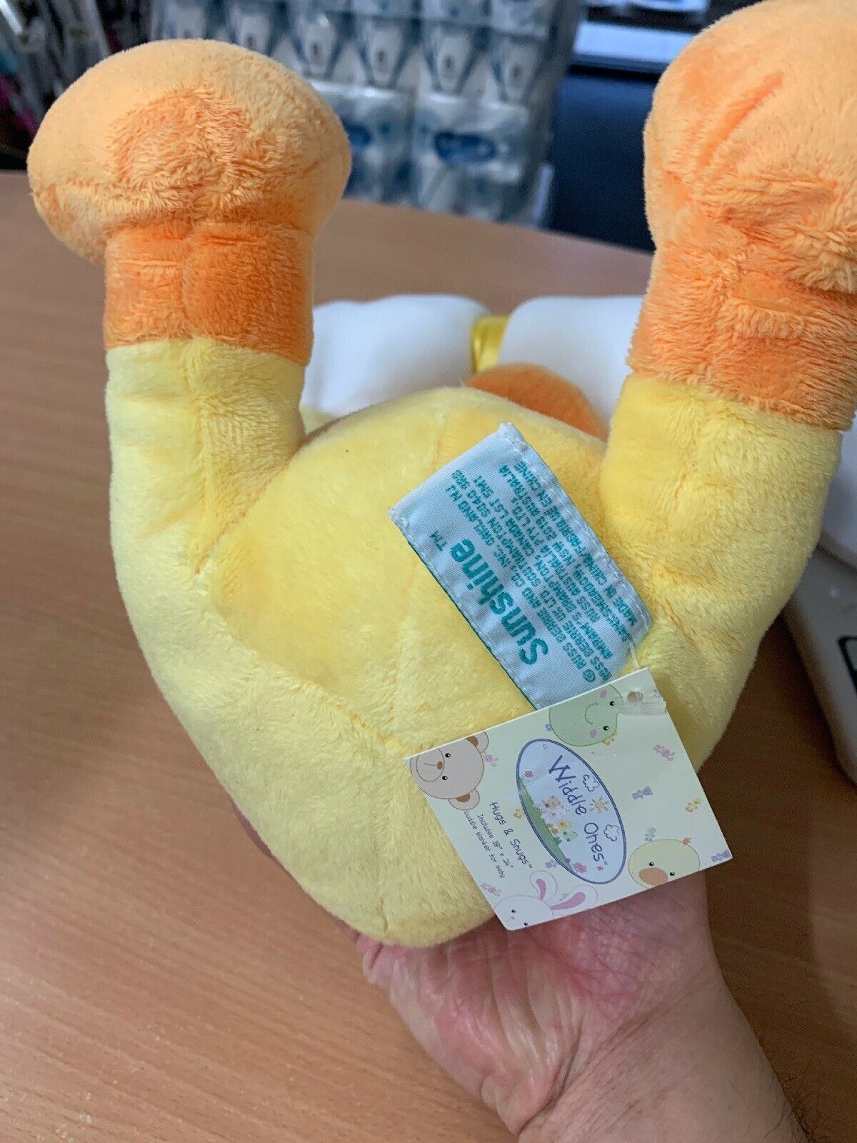 Russ Sunshine Yellow Duck With Towel/Blanket 34619