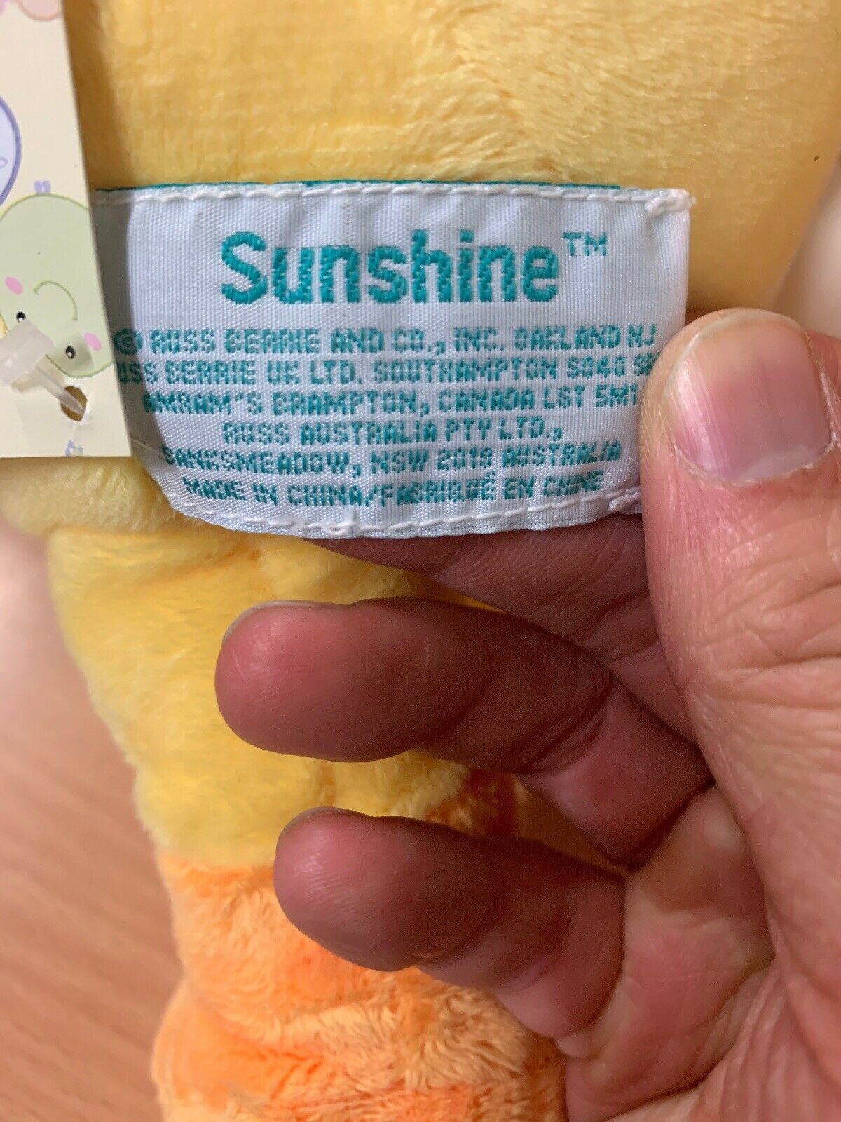 Russ Sunshine Yellow Duck With Towel/Blanket 34619
