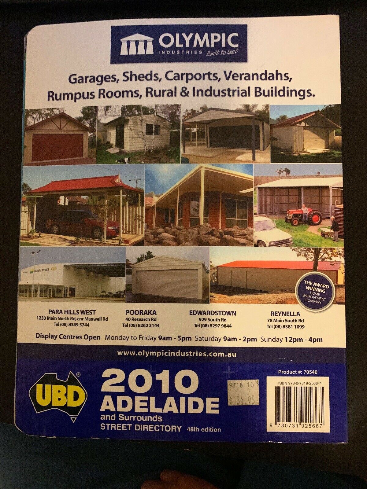 UBD 2010 Adelaide Street Directory 48th Edition