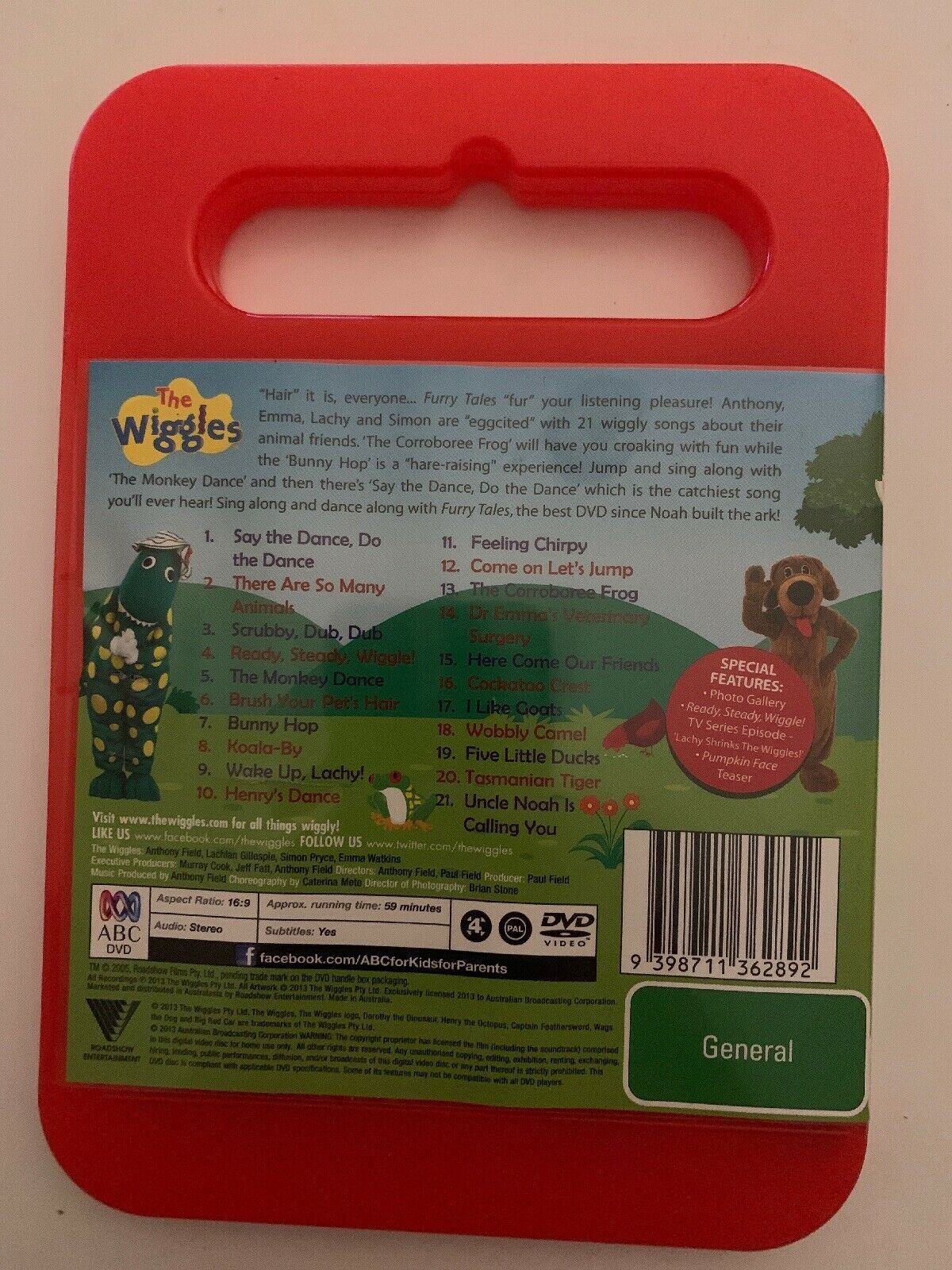 The Wiggles - Furry Tales (DVD, 2013) Region 4, ABC For Kids